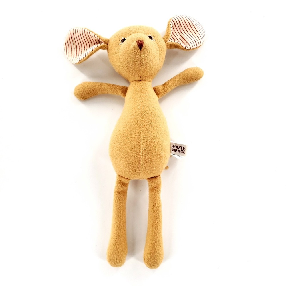 Hazel Village Annicke Mouse Plush Toy Red/White Striped Ears No Clothing